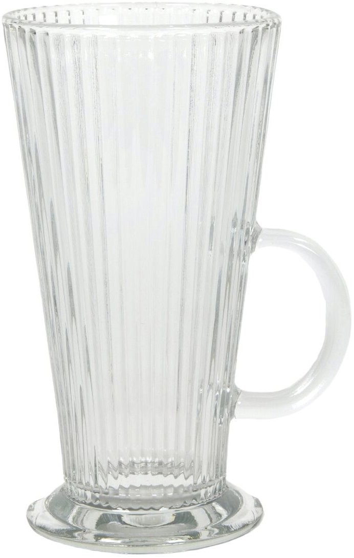 Conical Sklenice na latte macchiato, rýhovaná, výška 142 mm, průměr 75 mm, 12 ks