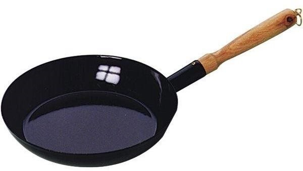 Riess Pánev smaltovaná 24 cm, dřevěná rukojeť