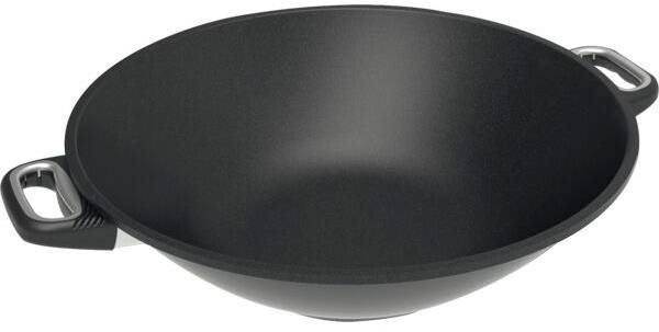AMT Gastroguss Litinová pánev wok 36 cm, vhodná na indukci