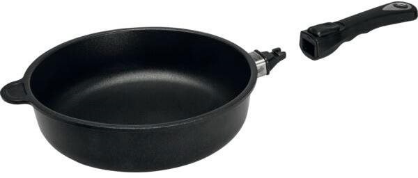AMT Gastroguss Litinová pánev 24 cm, vhodná na indukci, s odnímatelnou rukojetí