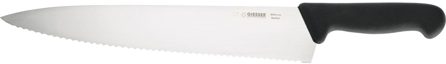 GIESSER Kuchyňský nůž, délka 440 mm, délka čepele 310 mm, černý