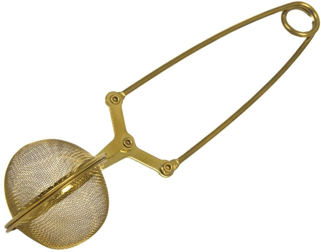 Gastro Čajové sítko kleště 45 × 170 × 45 mm, zlaté