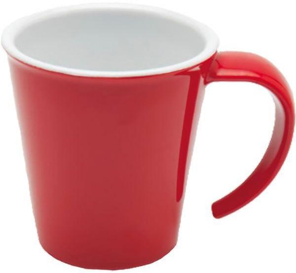 Ornamin Hrnek na kávu plastový 350 ml, červený