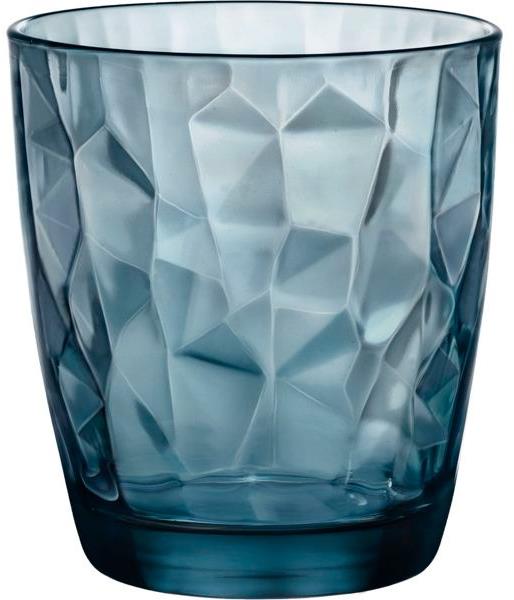 Bormioli Rocco Sklenice na vodu Diamond 305 ml, modrá, 6 ks