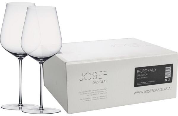 JOSEF das glas Sklenice Bordeaux, dárkové balení 2 ks