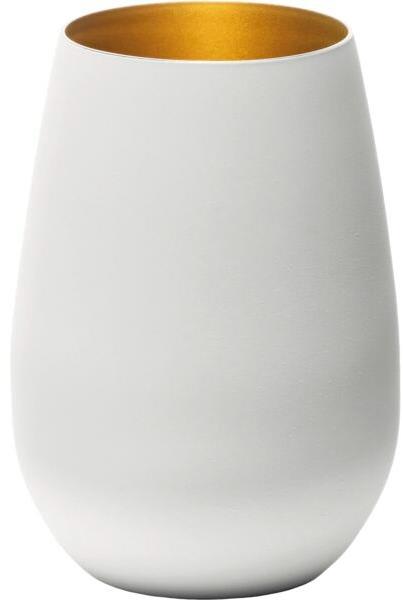 Stölzle Elements Sklenice 465 ml, bílá / zlatá, 6 ks