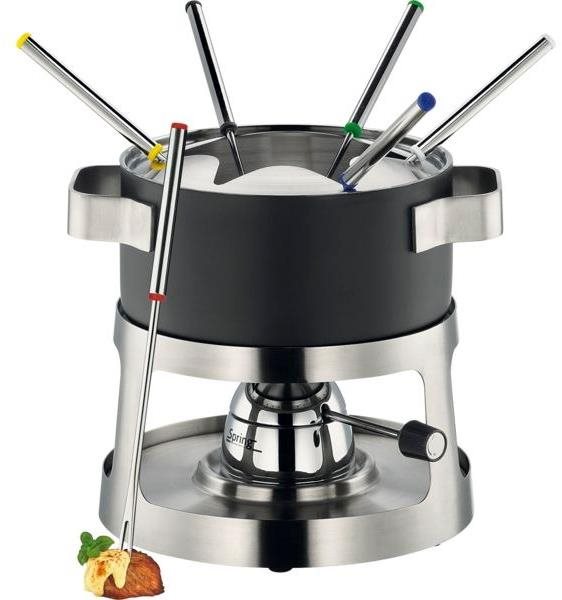 Fondue sada nerezová Spring Andermatt 9 dílů