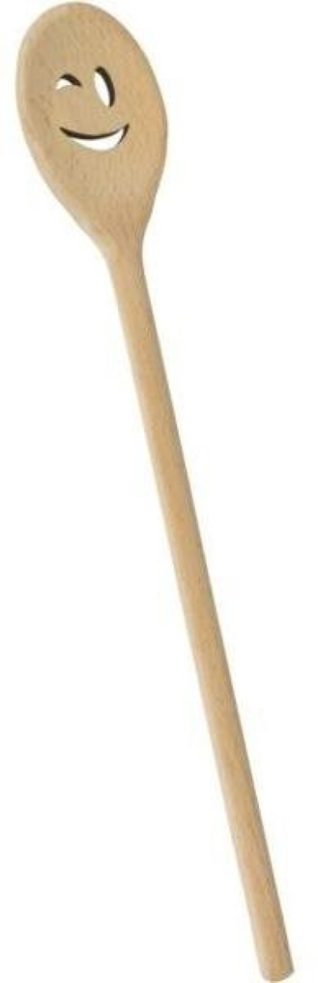 Vařečka dřevěná Smiley 30 cm oválná