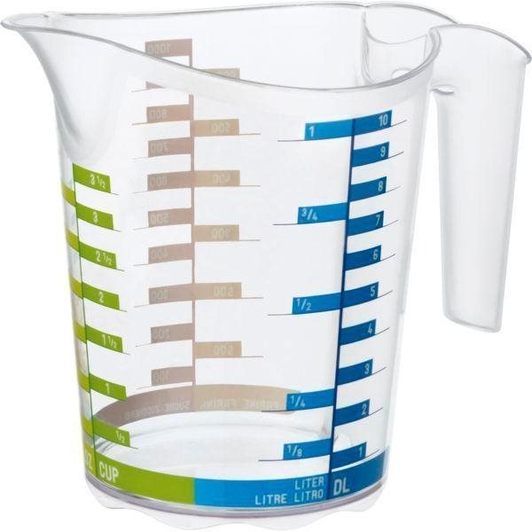 Odměrka plastová Rotho Domino 1000 ml