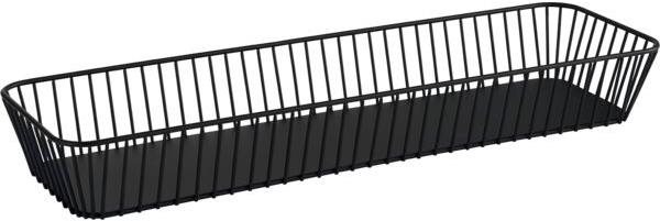 Košík kovový APS Urban 53x16,2 cm GN 2/4, černý
