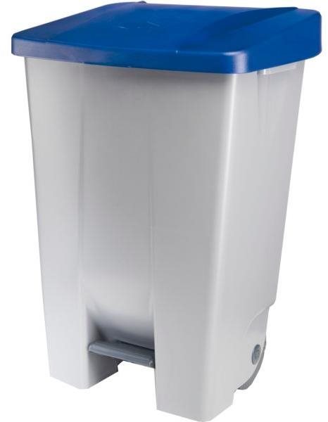 Gastro Odpadkový koš nášlapný 80 l, šedá/modrá