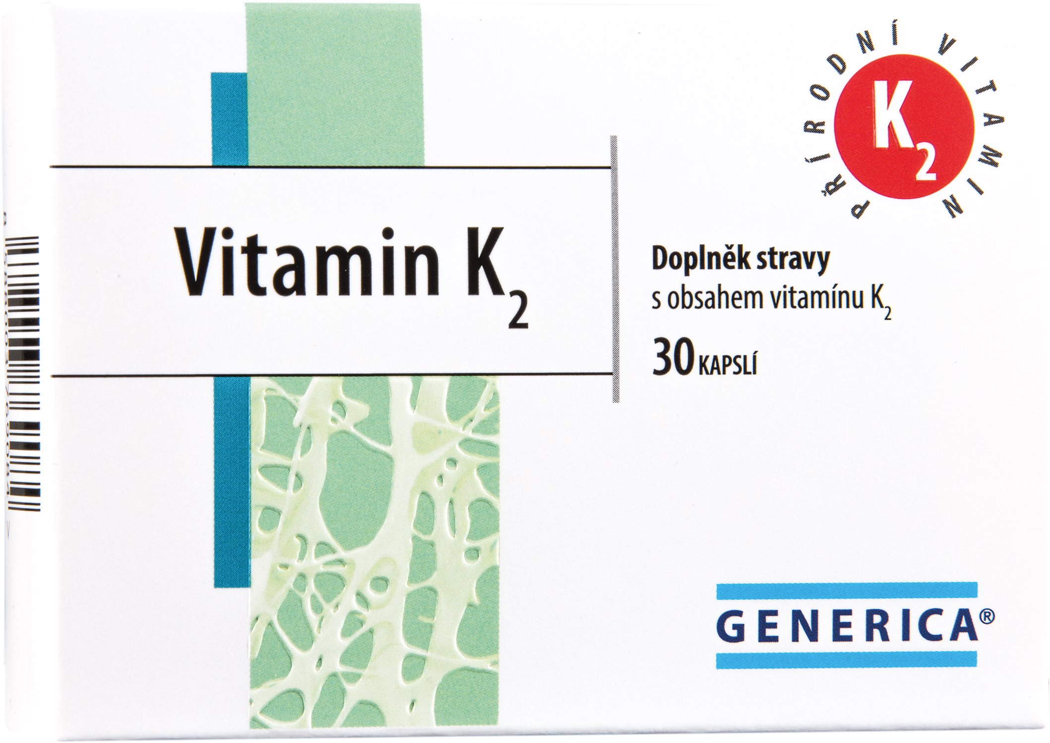 Generica Vitamin K2 30 kapslí