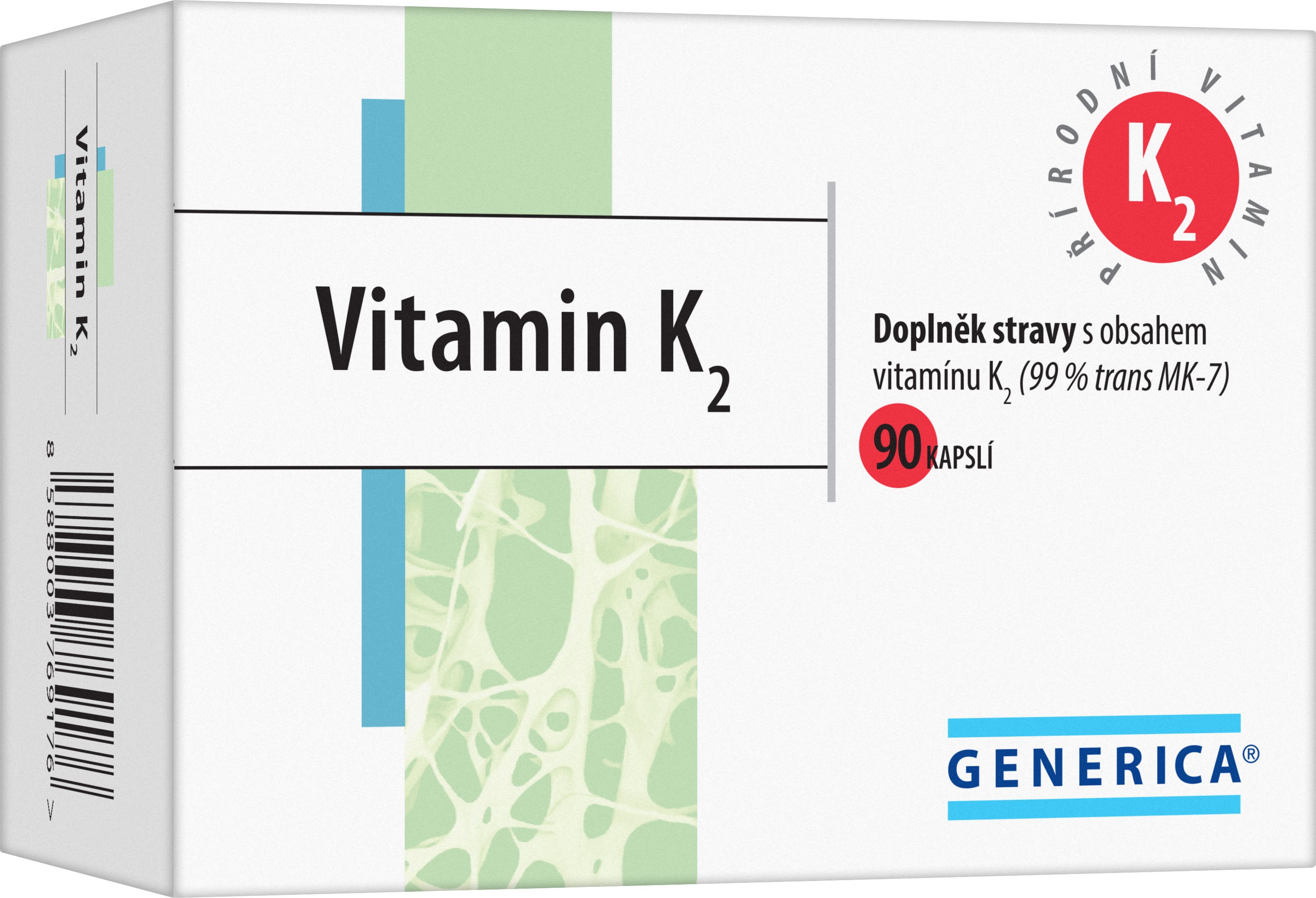 Generica Vitamin K2 90 kapslí
