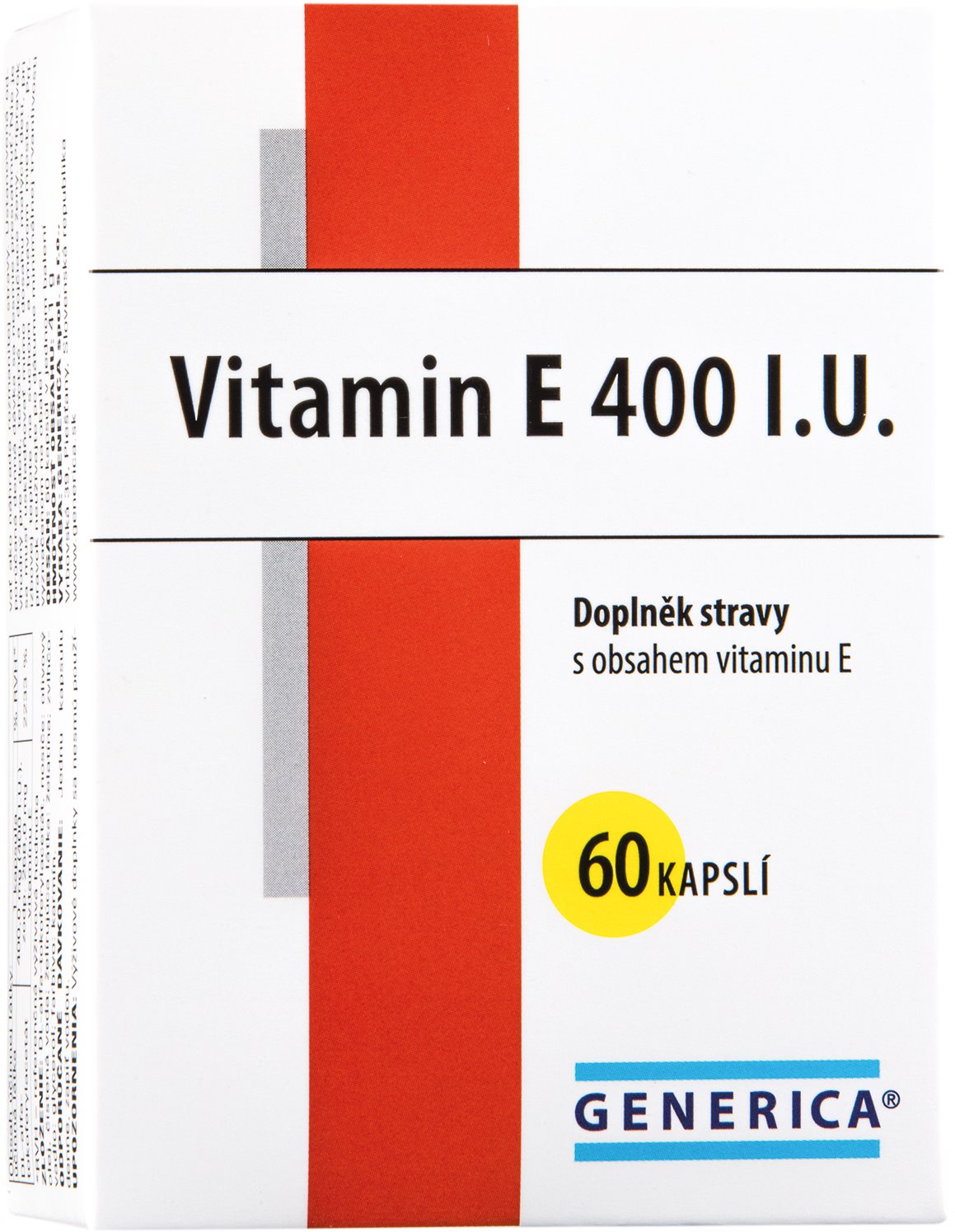 Generica Vitamin E 400 mg 60 kapslí
