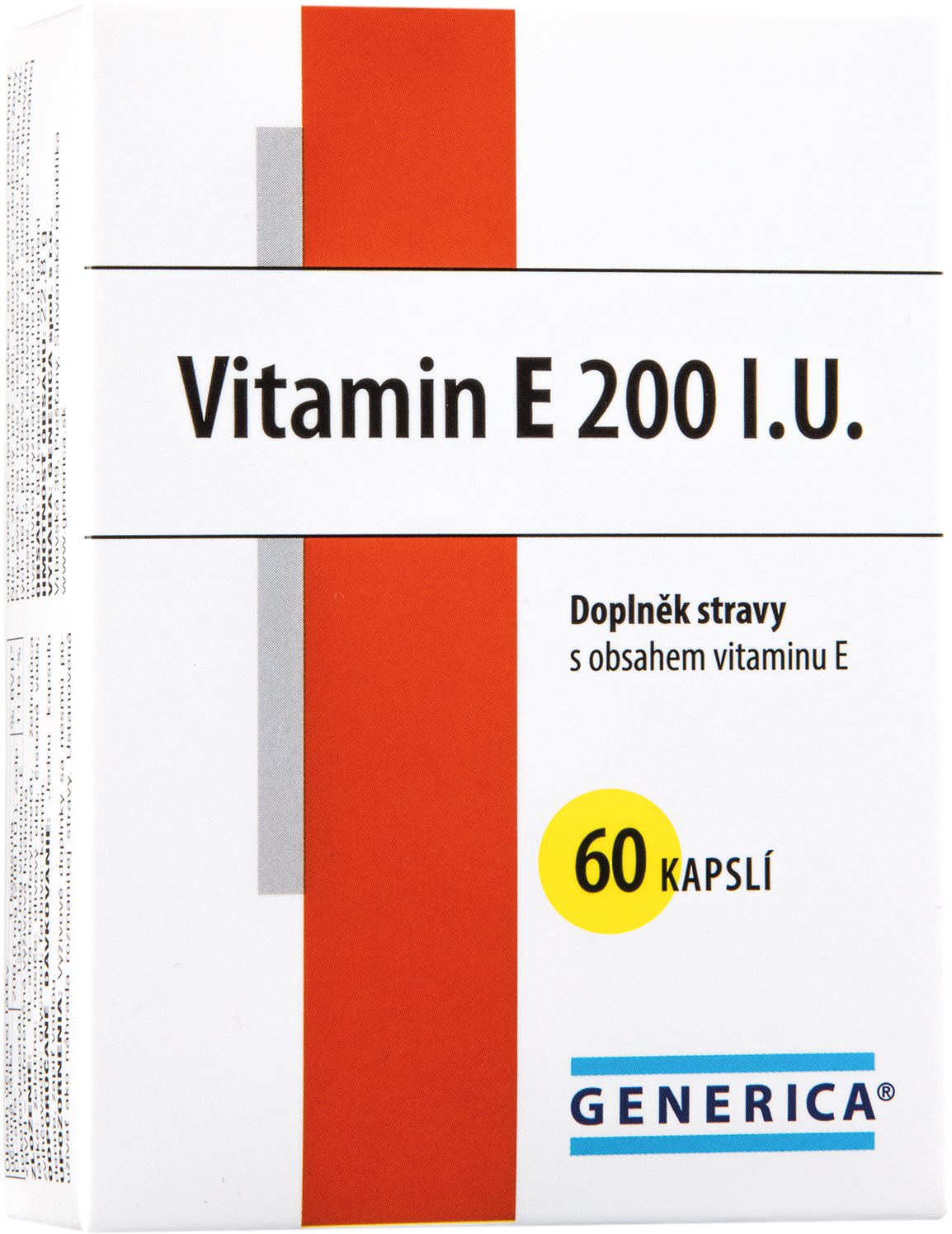 Generica Vitamin E 200 mg 60 kapslí