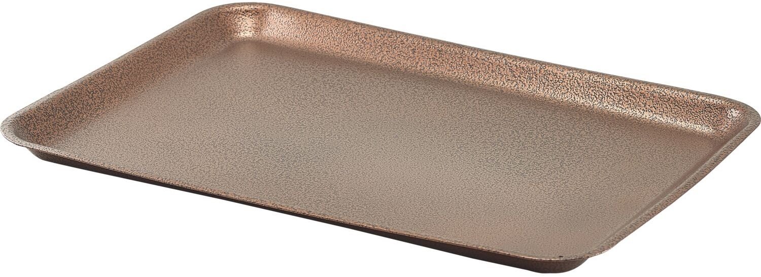GENWARE Tác nerezový, 31,7 × 21,8 cm, výška 2 cm, měděný