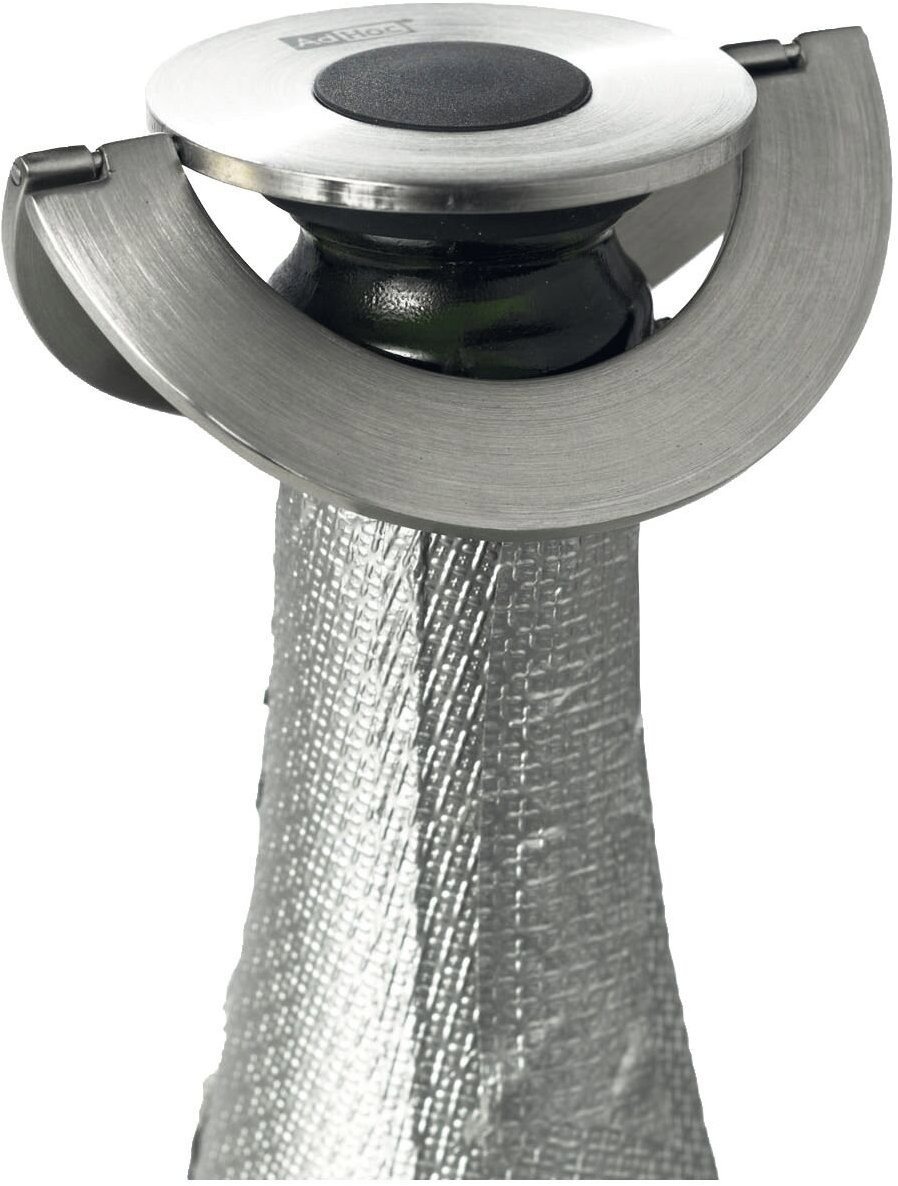 AdHoc Champ Uzávěr na sekt a šampaňské, nerezová ocel, délka 105 mm