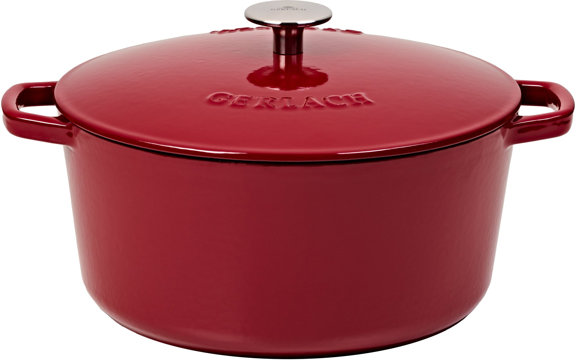 Gerlach Litinový hrnec s pokl. NATUR 26 cm 5 l burgundy