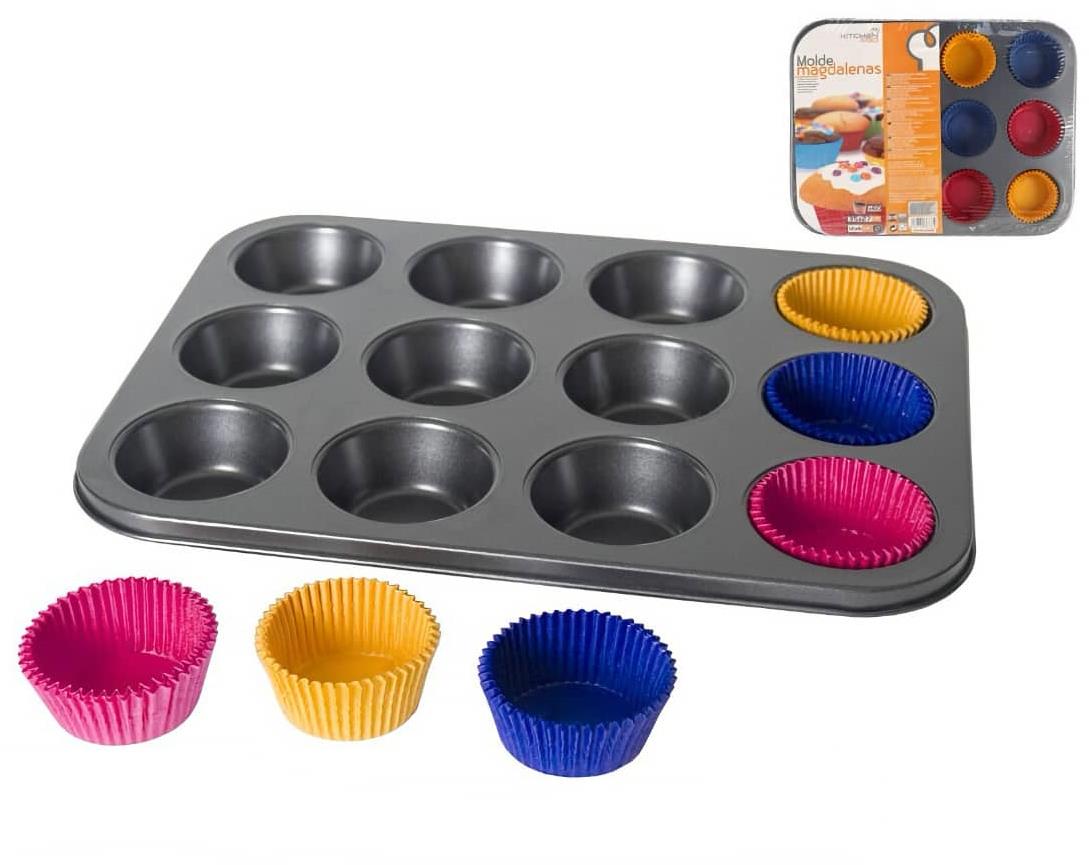GERIMPORT Forma na muffiny 12 ks + papír. košíčky 60 ks