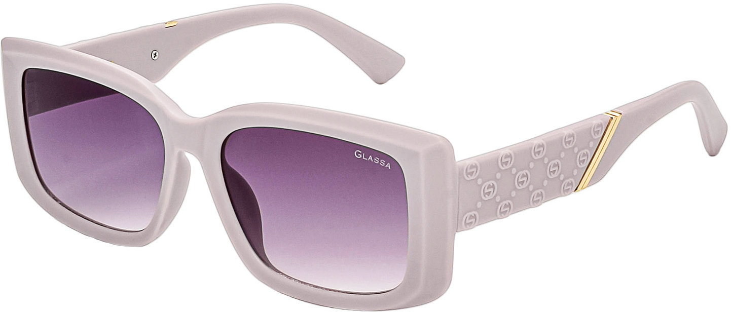 GLASSA Sluneční brýle G 1821 šedo-růžové