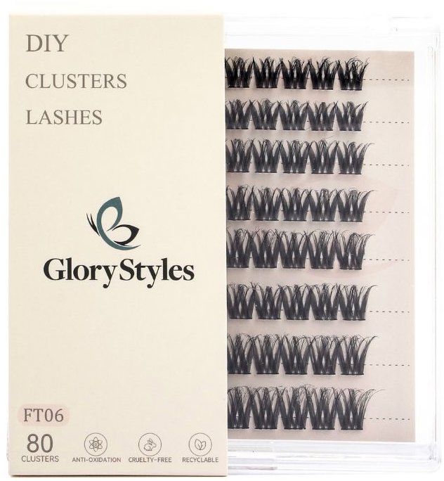 GloryStyles Segmentové řasy FT06 multipack
