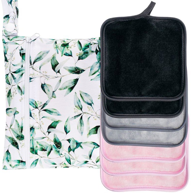 GloryStyles Sada odličovacích hadříků s taštičkou, 7 ks