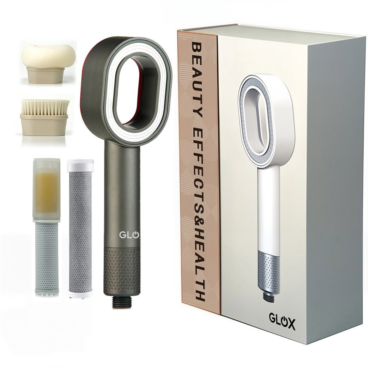 GLOX Sprchová hlavice antracit sada SH001G