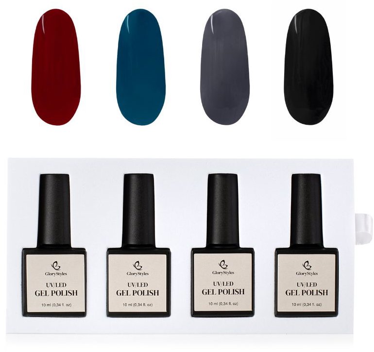 GloryStyles Sada gel laků GP12 Dark