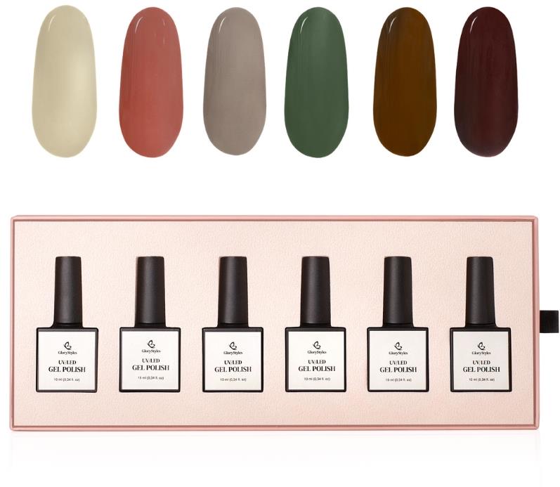 GloryStyles Sada gel laků GP08 Autumn