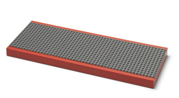 LEGO Polička na vystavení stavebnic, červená