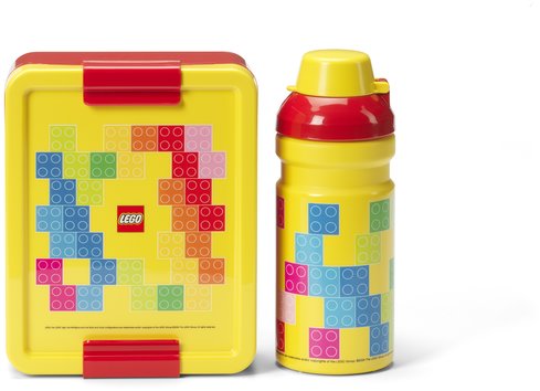 LEGO Storage Brick svačinový set - červený/žlutý
