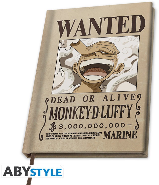 One Piece - Wanted Luffy Wano - zápisník