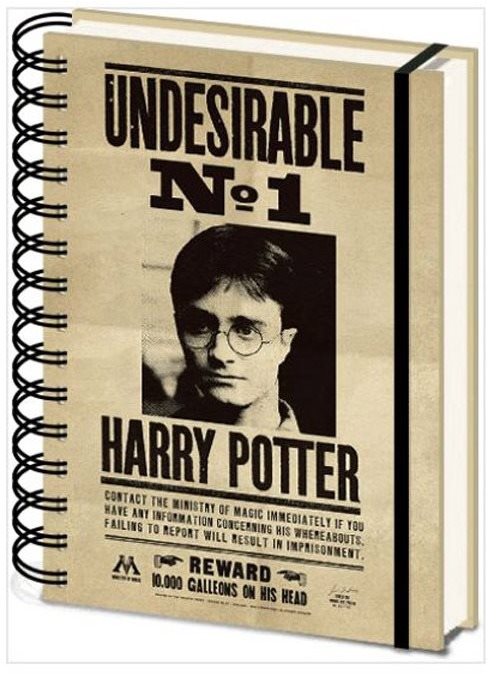 Harry Potter - Sirius a Harry - zápisník 3D proměňovací