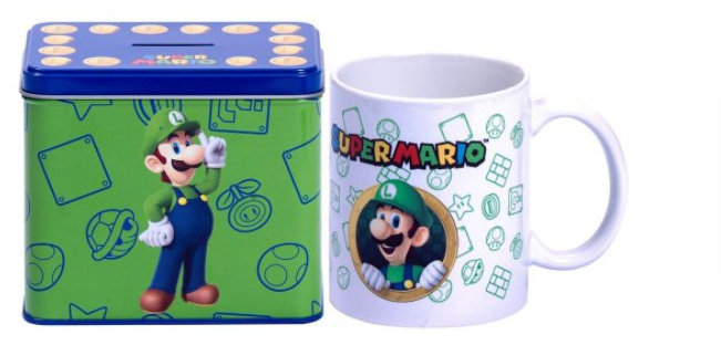 Super Mario: Luigi - hrnek s kasičkou