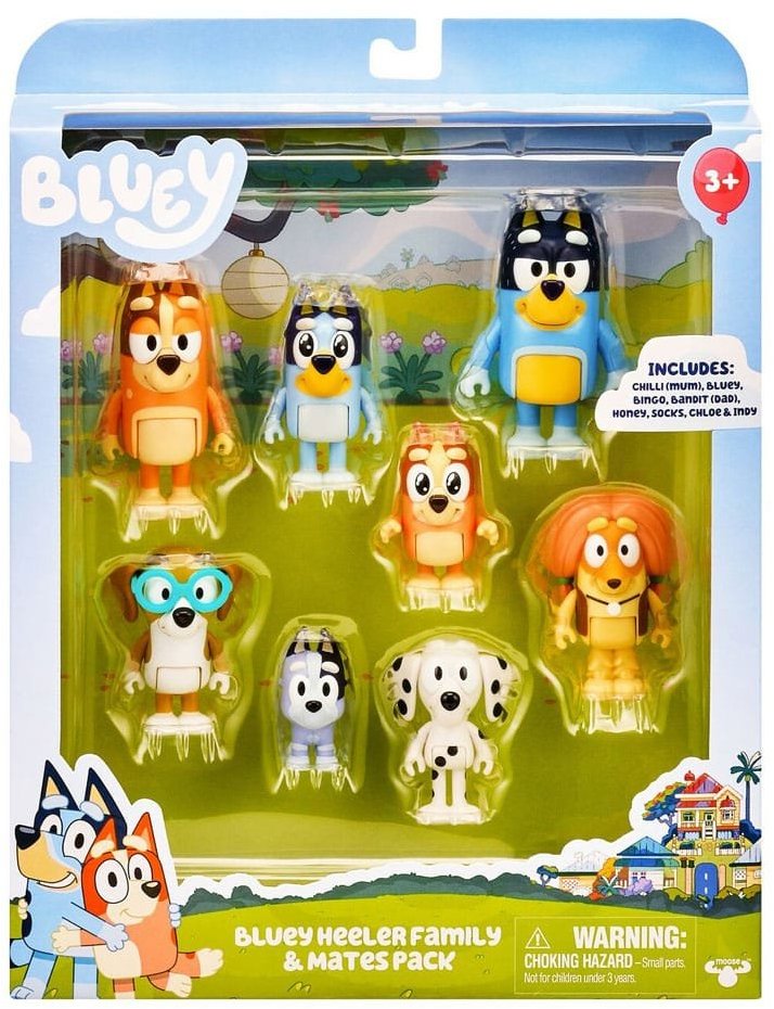 Moose Toys Bluey Akční Figurky 8-Pack