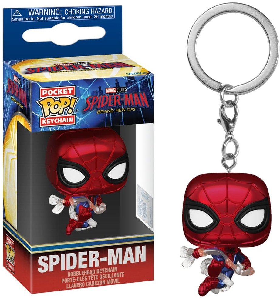 POP! Keychain Spider-Man: Brand New Day (Metallic)