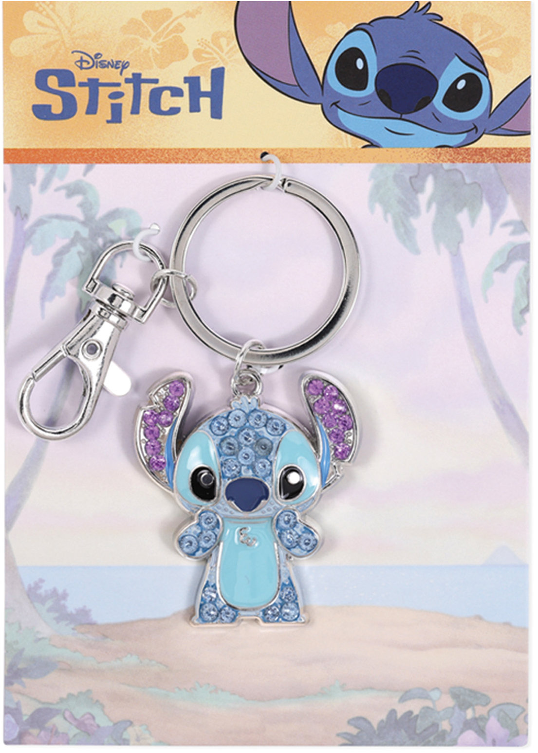 Stitch: dětská 3D klíčenka s kamínky