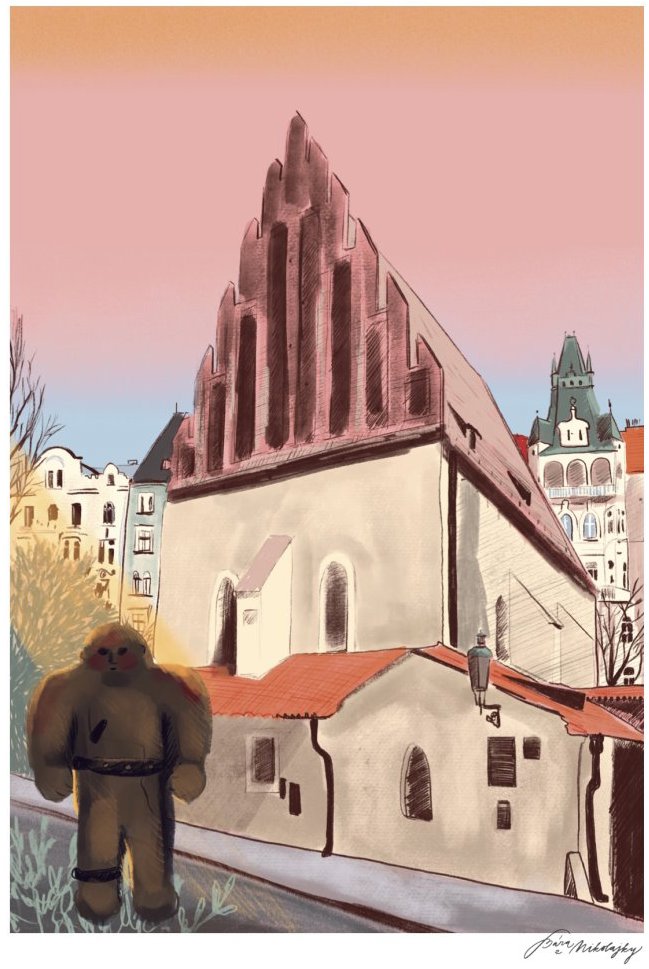 Be Nice EKO plakát Prague secrets Golem A5