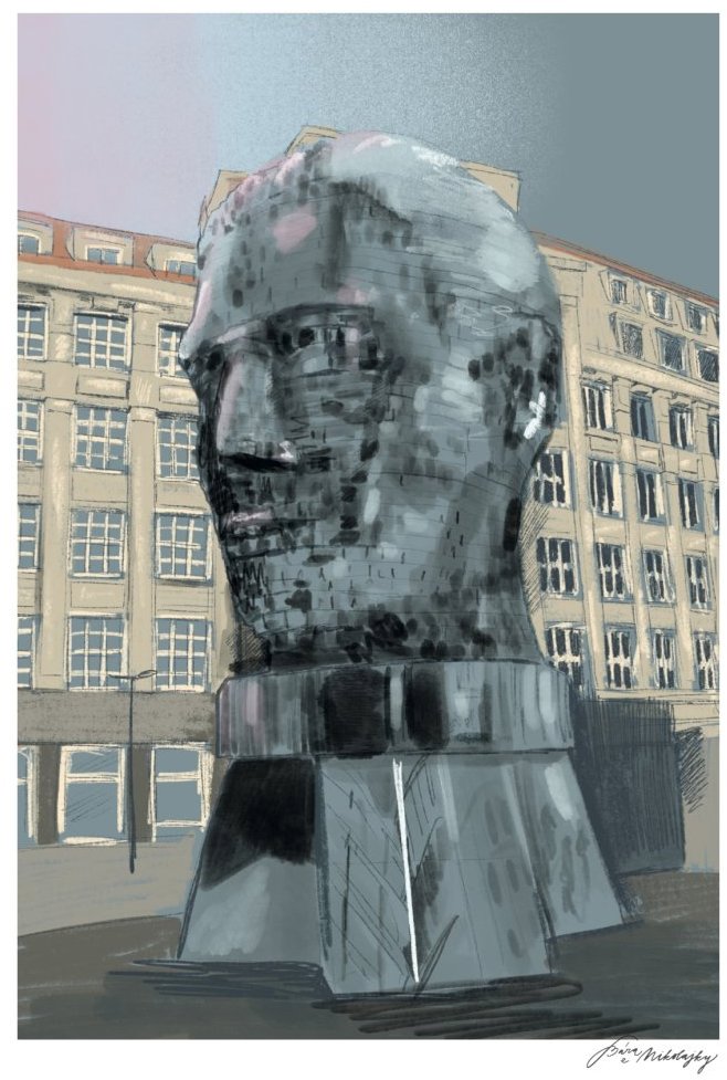 Be Nice EKO plakát Prague secrets Franz Kafka A5