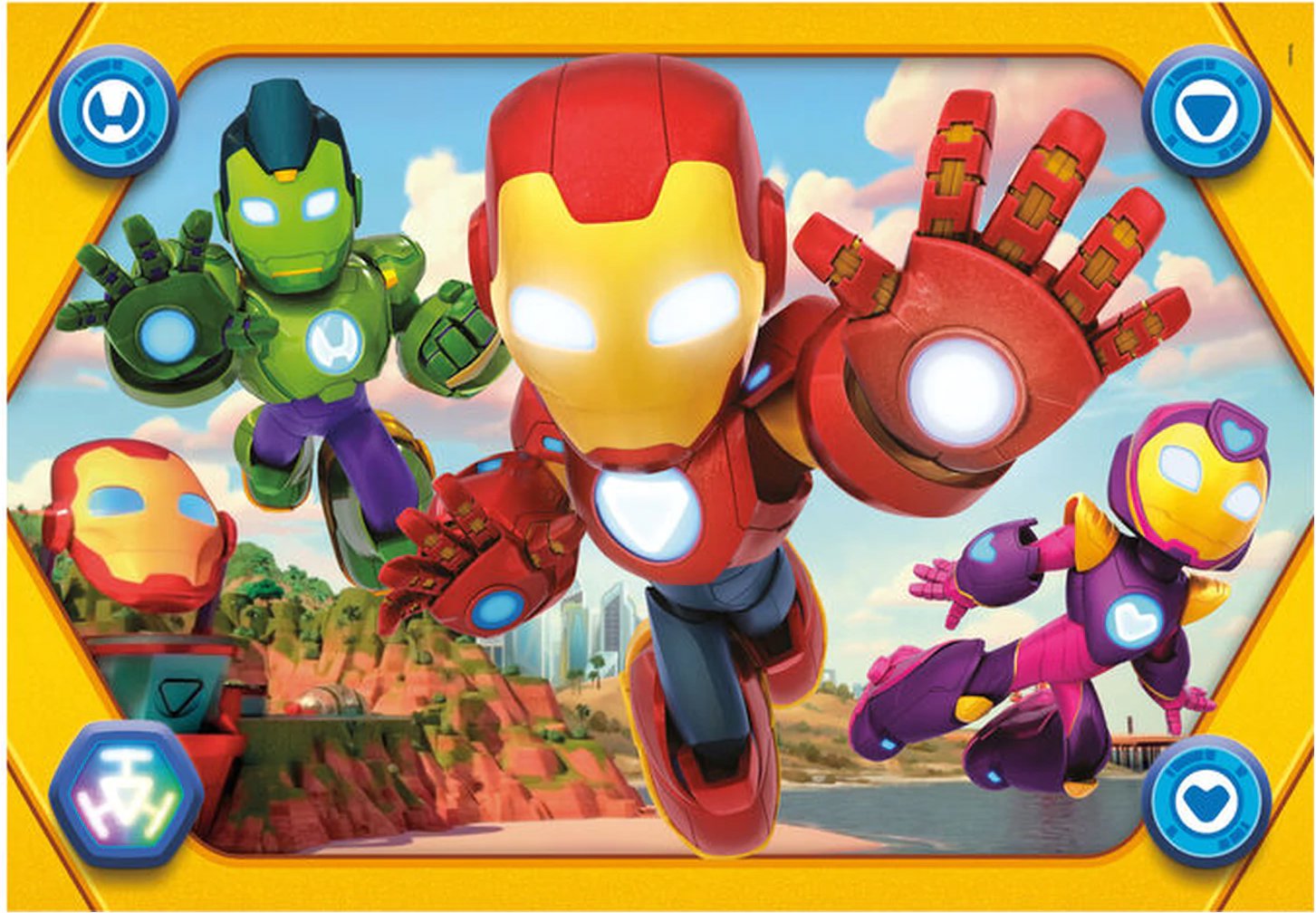 Iron Man a jeho úžasní přátelé: MAXI - puzzle 104 dílků