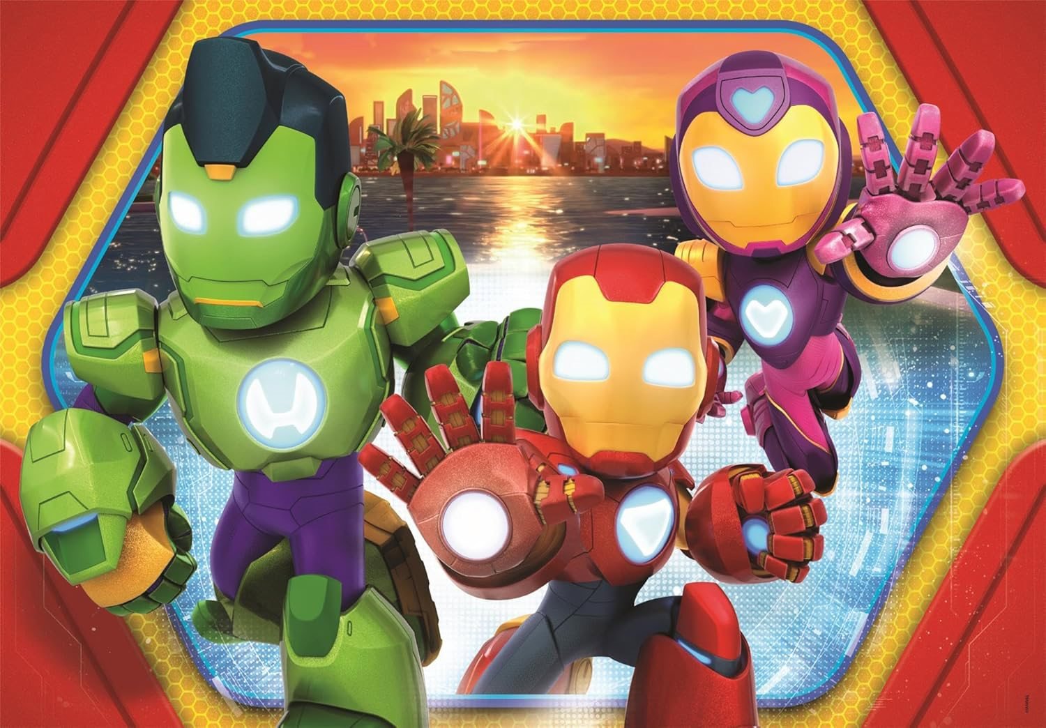 Iron Man a jeho úžasní přátelé: MAXI - puzzle 24 dílků