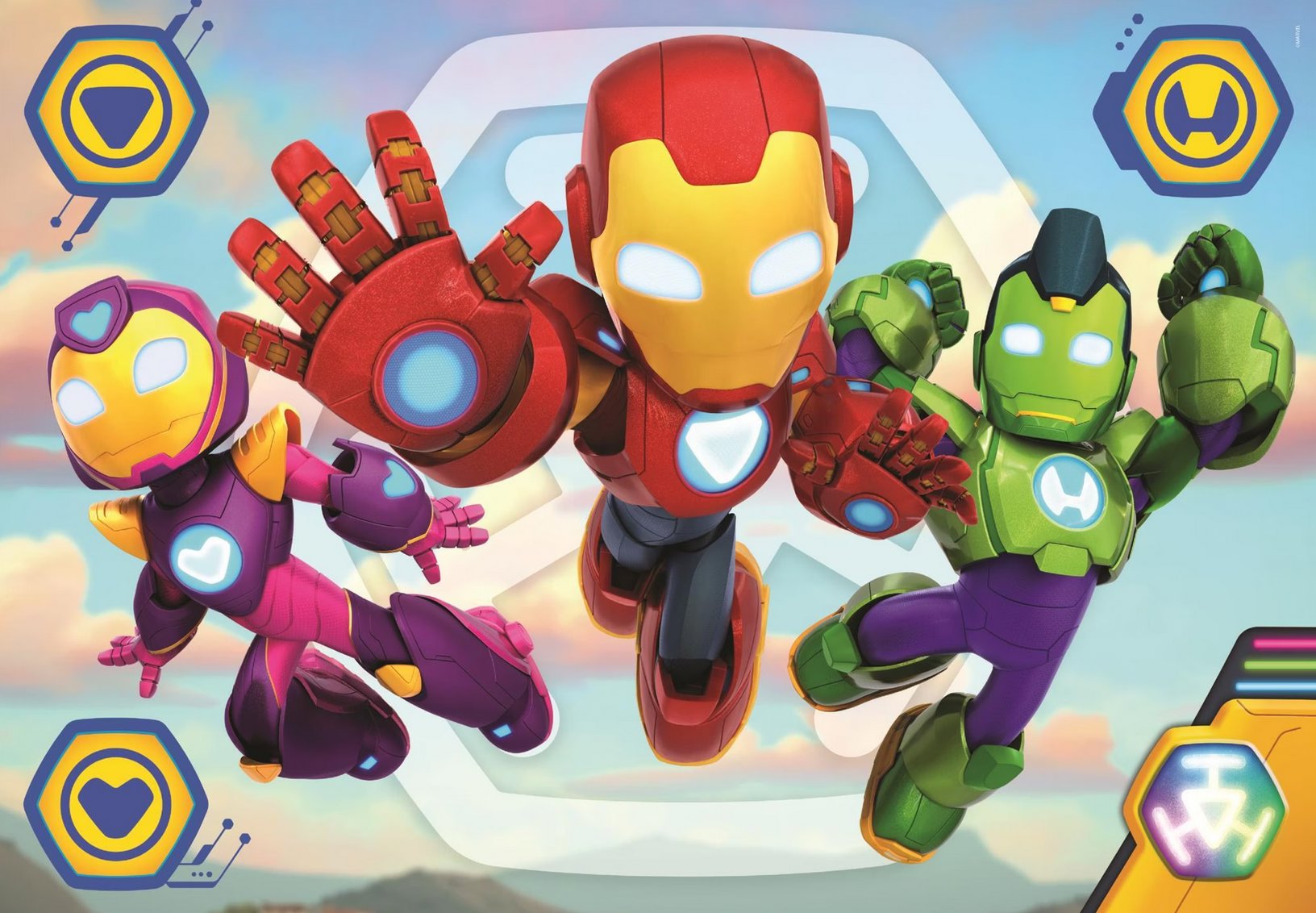 Iron Man a jeho úžasní přátelé: MAXI - puzzle 60 dílků
