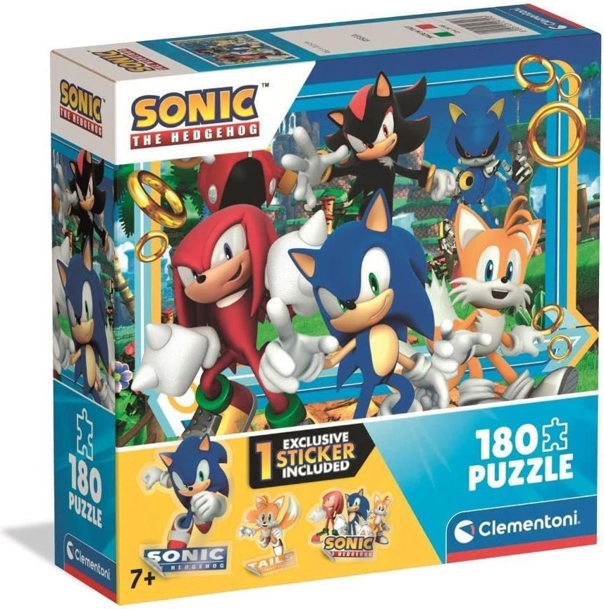 Ježek Sonic: Parta - puzzle 180 dílků