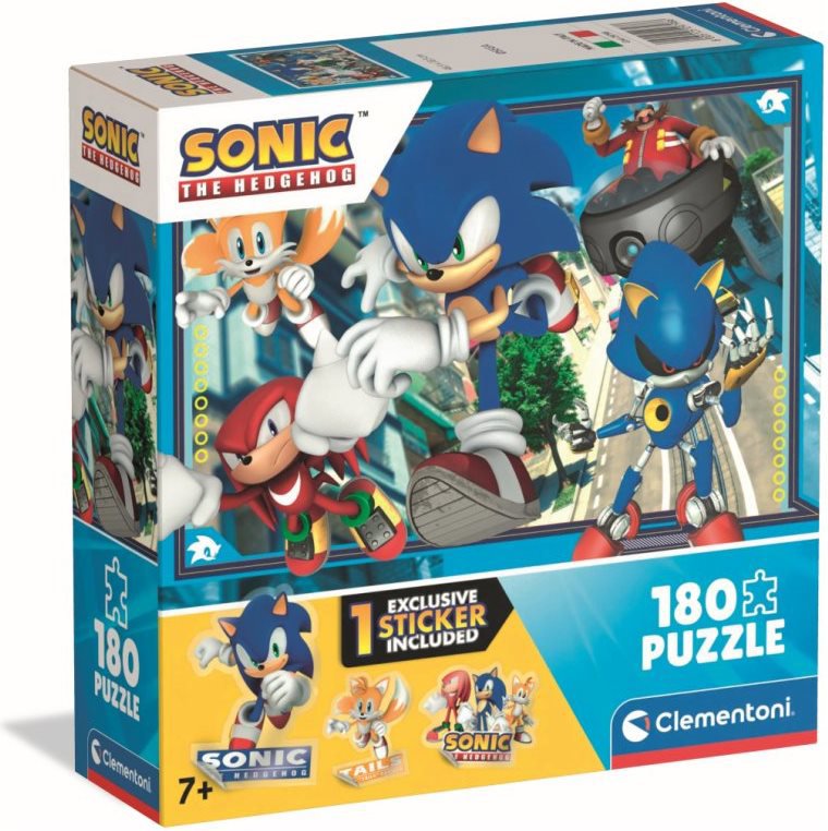 Ježek Sonic: Připraveni - puzzle 180 dílků
