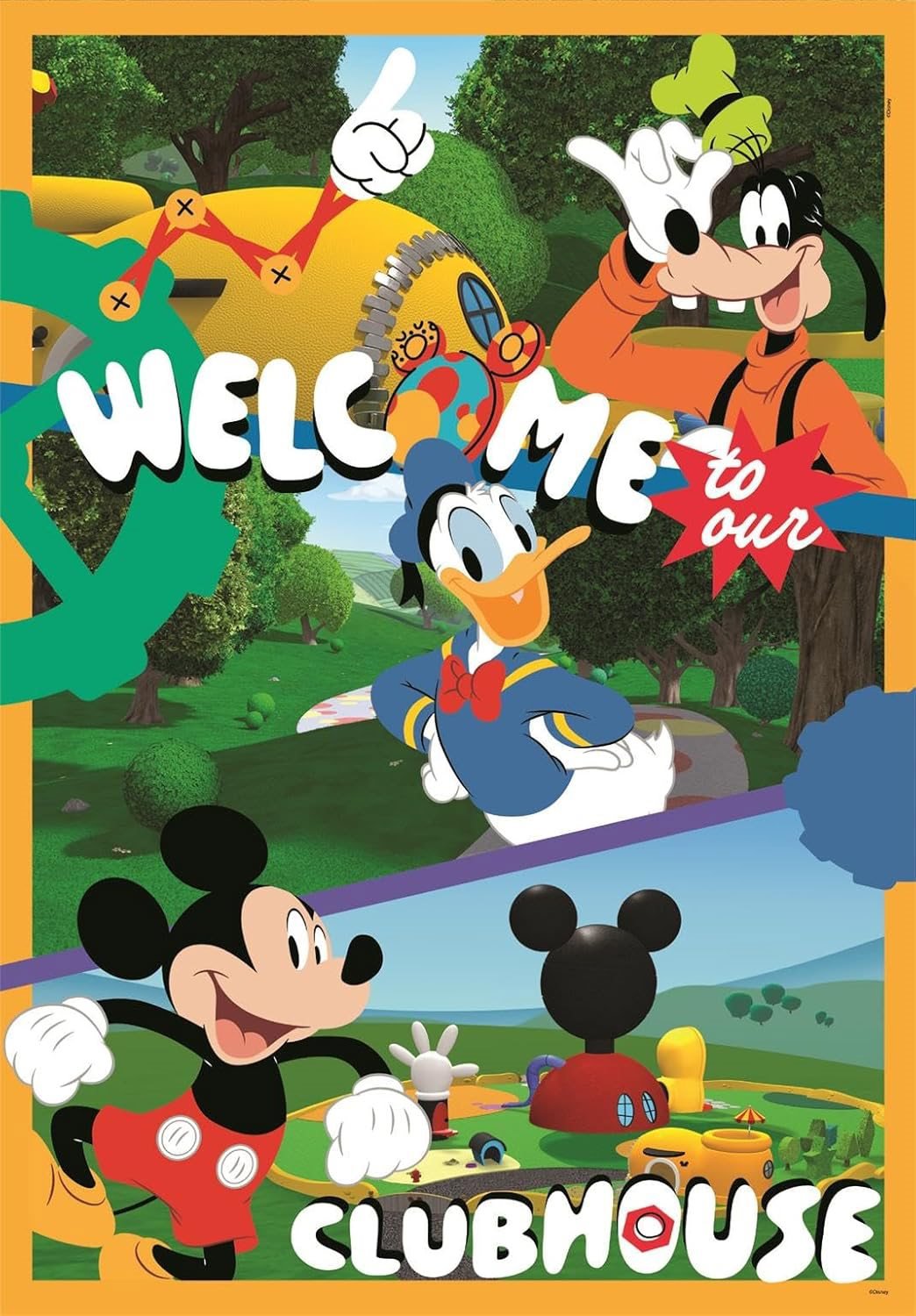 Mickeyho klubík: MAXI - puzzle 60 dílků