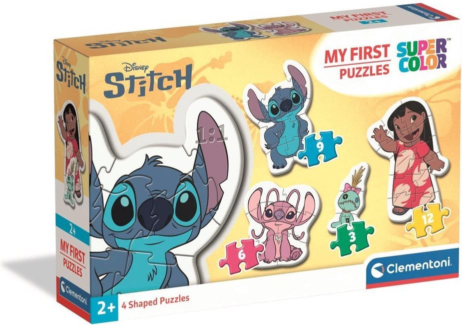 Moje první: Stitch - puzzle 4v1 (3,6,9,12 dílků)