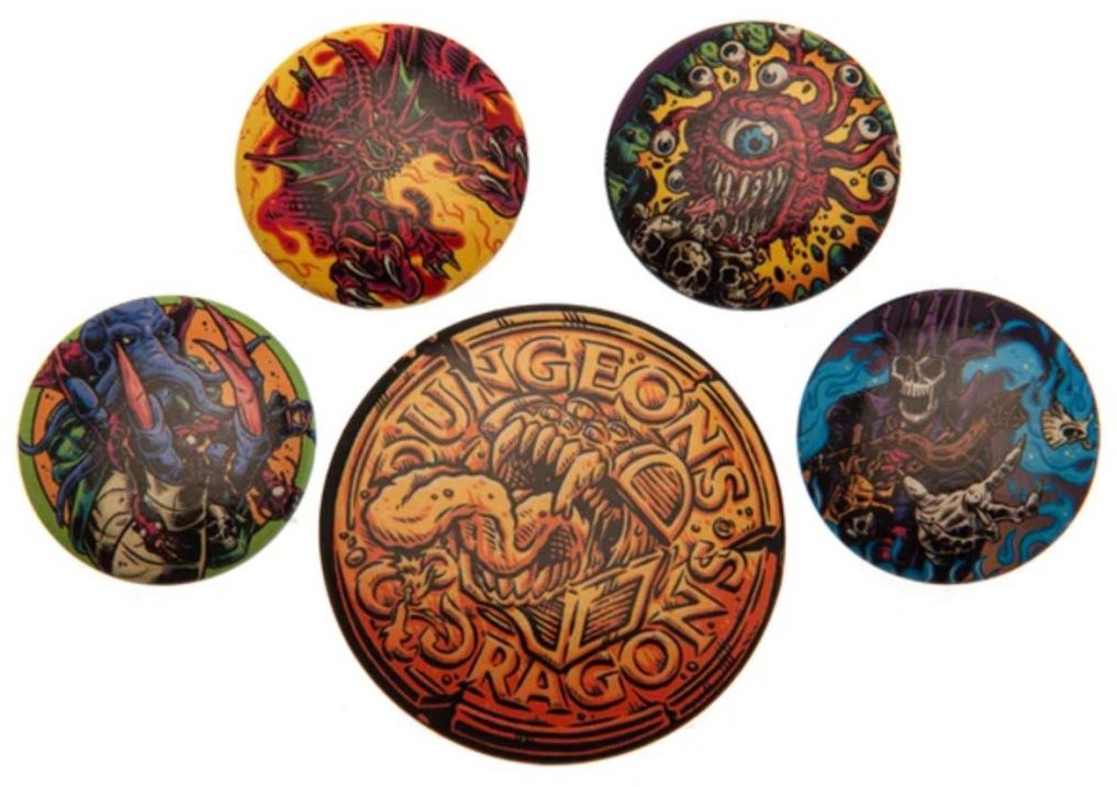 Dungeons & Dragons: Monsters - placky set 5 ks