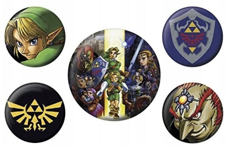 Nintendo The Legend Of Zelda - placky set 5 ks