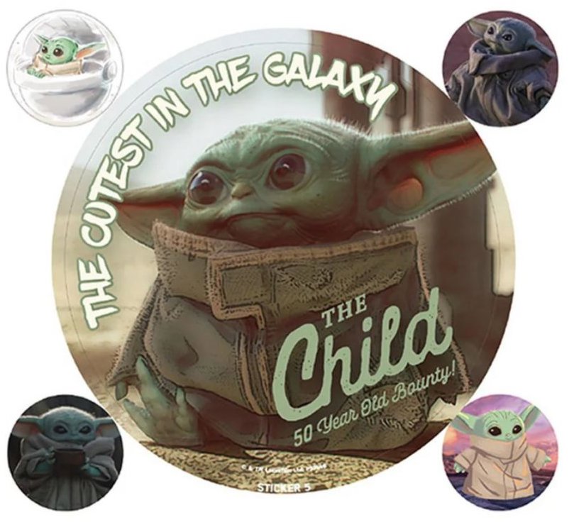 Star Wars The Mandalorian: The Child - Samolepky