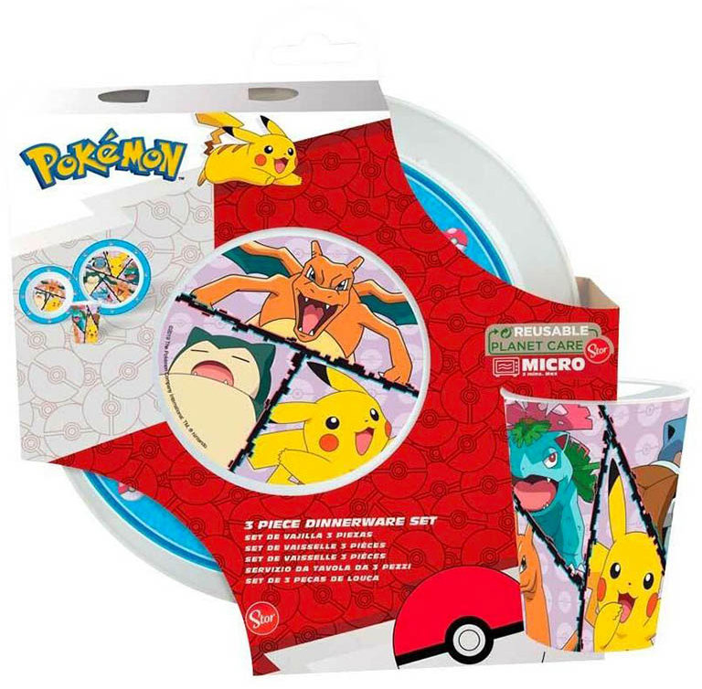 Pokémon - jídelní sada, 3 ks